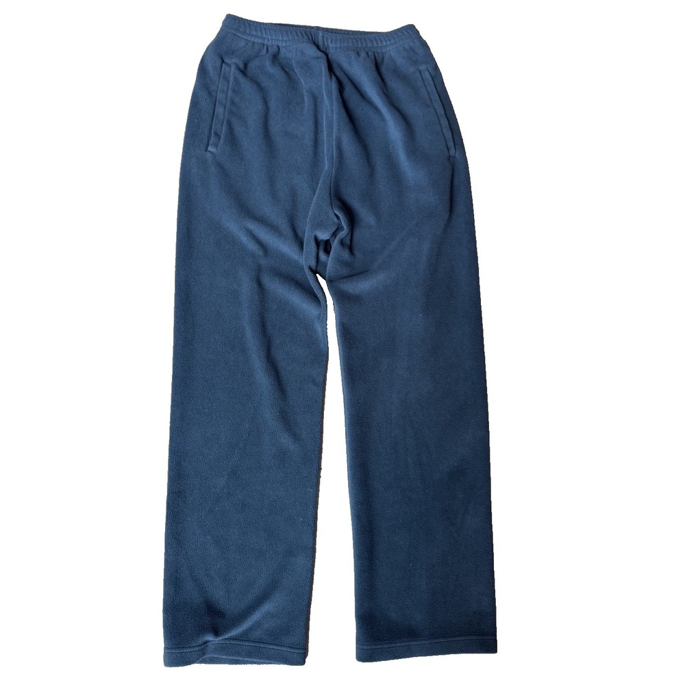 Yeezy Gap Polar Fleece Sweat Pants Wide Fit Open Hem Blue Sz Large